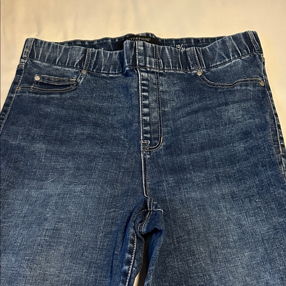 Liverpool Light Blue Ankle Skinny Jeans Size 12